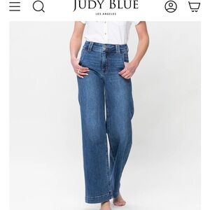 Judy Blue Blue Flare Wide Leg Jeans